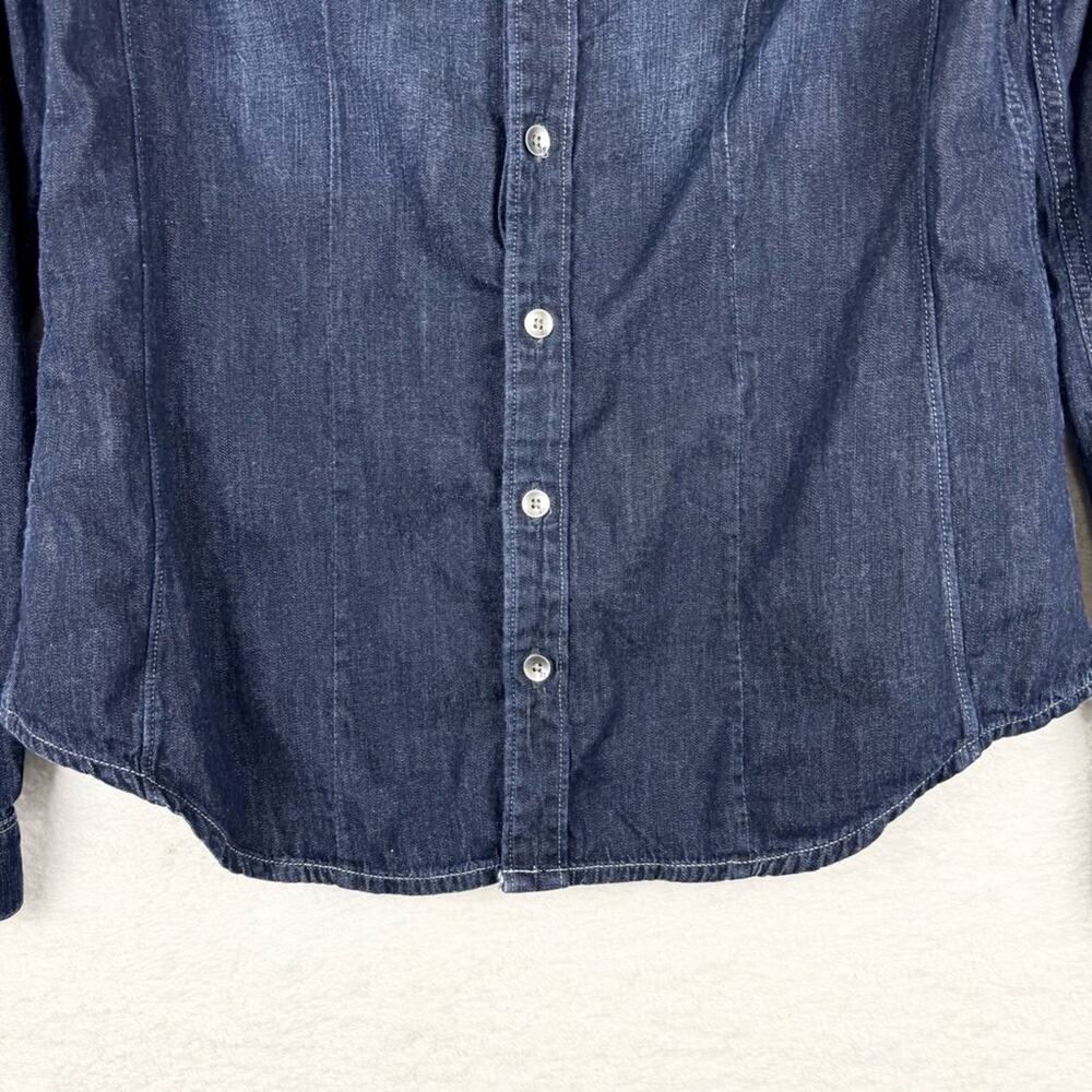 G-Star Raw Hunter‎ 5620 Straight Shirt Lightweight Dark Denim Button Down Size S - Picture 6 of 15